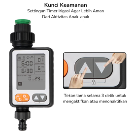 Digital Water Timer Otomatis Irigasi Tanaman