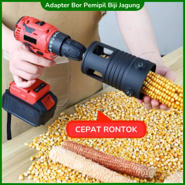 Pemipil Jagung Kering Adapter Mesin Bor Kupas Biji Jagung