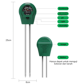 PH Meter Tanah Alat Ukur Kelembaban Soil Tester
