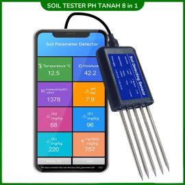 Soil Tester PH Tanah 8 in 1 Fertility Moisture