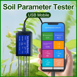 Soil Tester PH Tanah 8 in 1 Fertility Moisture