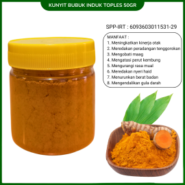 Kunyit Bubuk Herbal Asli 100% Kunyit Induk Umur 3 Tahun