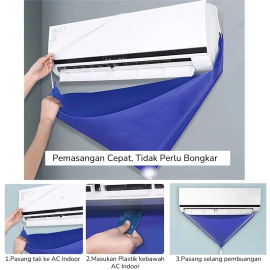 Plastik Cuci AC Air Conditioner Cover Waterproof