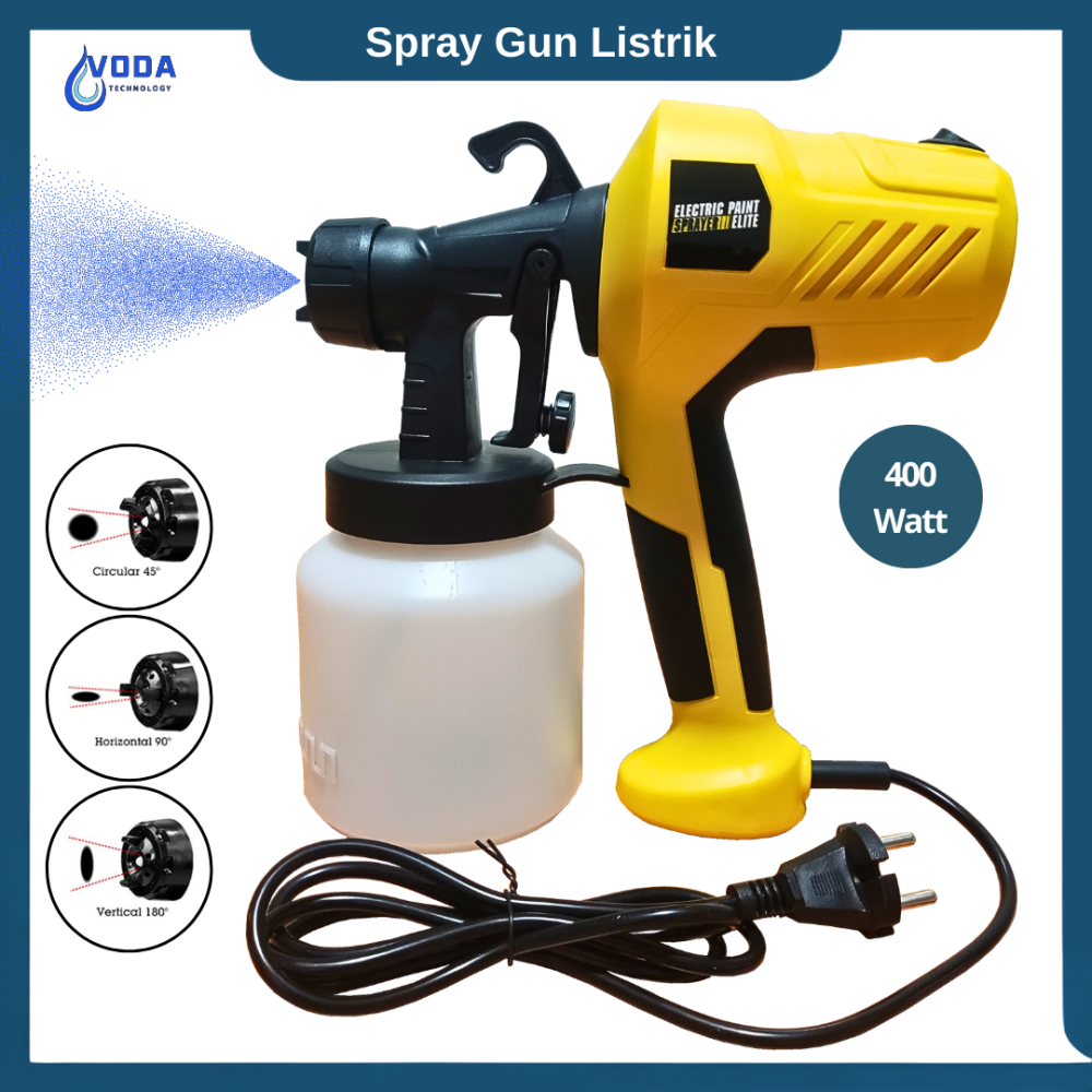 Spray gun elektrik 400 watt alat semprot cat sprayer 800 ml