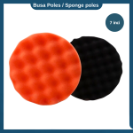 Busa Mesin Poles 7 Inch Orange Dan Hitam Satu Set