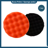 Busa Mesin Poles 7 Inch Orange Dan Hitam Satu Set