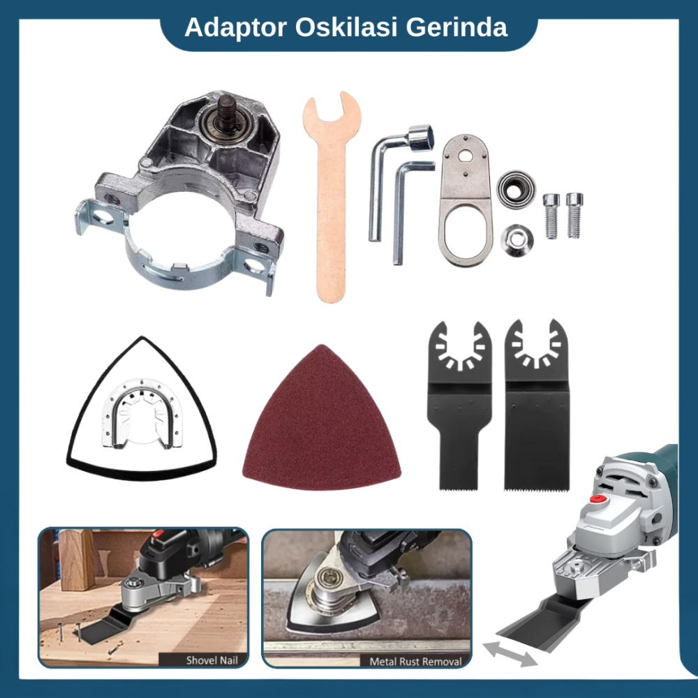 Adaptor Oskilasi Konversi Mesin Gerinda Oscillating Multi Tool Cutter