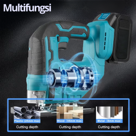 Mesin Gergaji Jigsaw Cordless Mesin Gergaji kayu Portable 20V