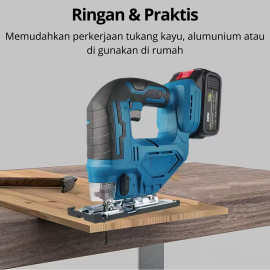 Mesin Gergaji Jigsaw Cordless Mesin Gergaji kayu Portable 20V