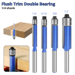 Mata Trimmer kayu double bearing flush trim 1/4 shank