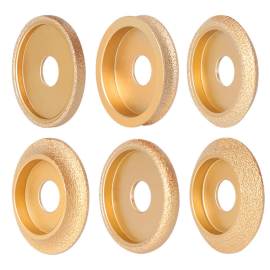 Mata Gerinda Bevel Bullnose Pinggul Granit mata diamond round 15 mm
