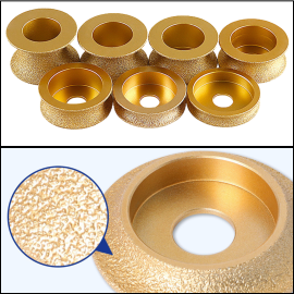 Mata Gerinda Bevel Bullnose Pinggul Granit mata diamond round 15 mm