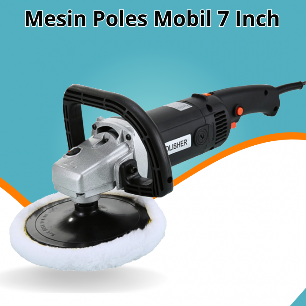 Mesin Poles Mobil 7 inch rotary 1400 watt