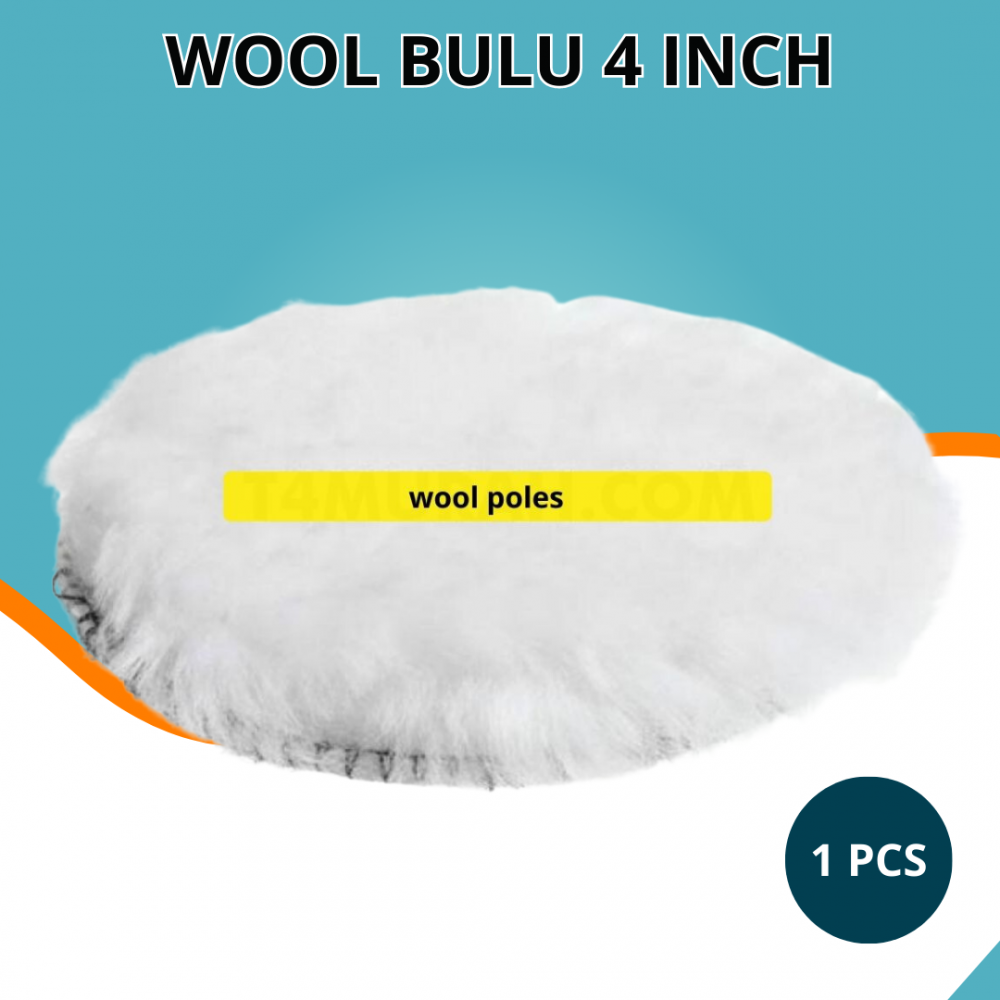 Wool Poles Bulu Mobil 4 Inch wool pengkilap cat body kendaraan