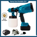 Spray paint kompresor semprotan cat baterai 21 volt alat semprot cat portable