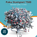 Paku refil stampset t500 ukuran 7,3 mm paku beton 200 pcs