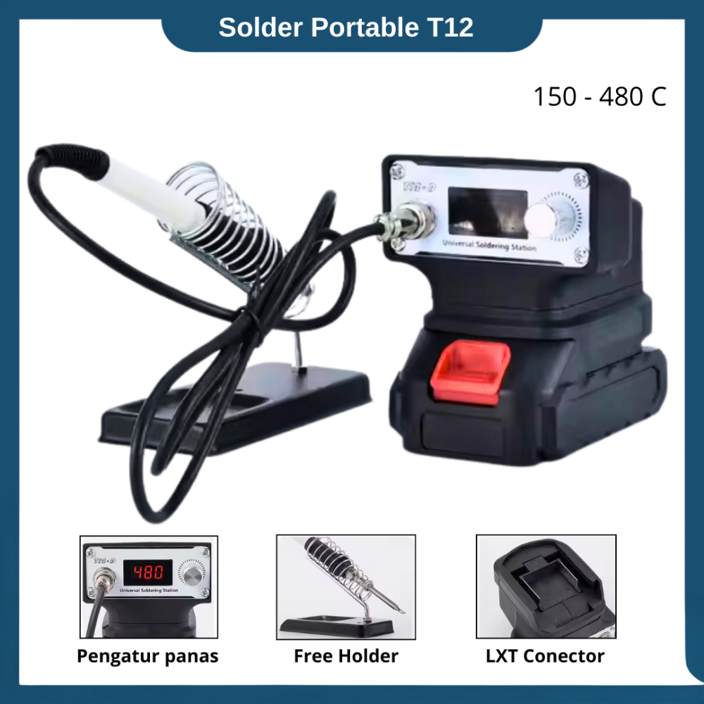 Solder T12 Portable Mesin Solder Baterai Solder timah