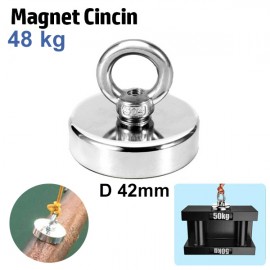 Magnet kait neodymium D55 magnet pancing logam super kuat