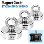 Magnet kait neodymium D55 magnet pancing logam super kuat