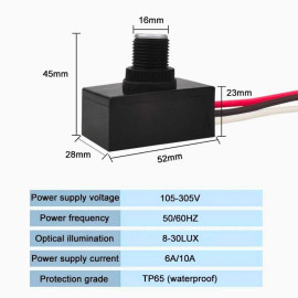 Saklar Lampu Otomatis Sensor Cahaya AC 220V