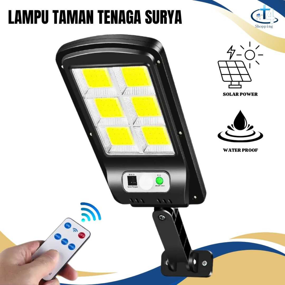 Lampu Jalan Sensor Tenaga Surya 120 COB Lampu Dinding 90W Waterproof