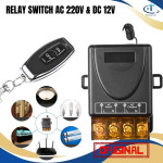 Saklar Relay Switch AC 220 DC 12V 1CH Remote Control ON OFF