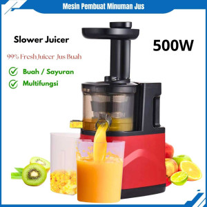 Mesin Pembuat Jus Slow Juicer Multifungsi Press Juicer Blender Jus 500W