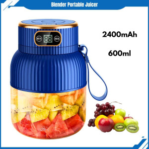 Blender Juicer Portable Juice Blender 10 Pisau Jus Belender Buah 600ml 2400mAh