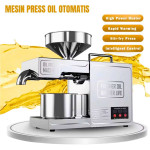 Mesin Press Oil Minyak Biji Bijian Kacang Otomatis Mesin Penghasil minyak Digital Stainless Steel