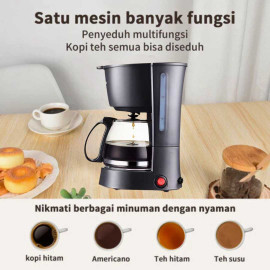 Mesin Pembuat Minuman Kopi Coffee Maker Mesin Kopi Espresso 600ml Coffee Drip Maker