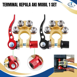 Tutup Kepala Aki Mobil 2pcs Quick Release Terminal Aki Mobil Klem Accu