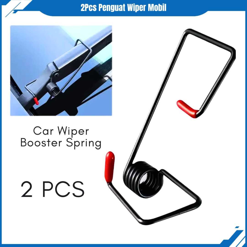 Penguat Wiper Kaca Mobil 2 PCS Penguat Pegas Wiper Rain Meningkatkan Stres Cocok Semua Tipe Mobil