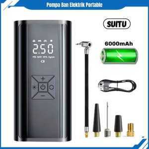 Pompa Angin Mobil Portable Car Air Inflator Digital 150 PSI 6000mAh