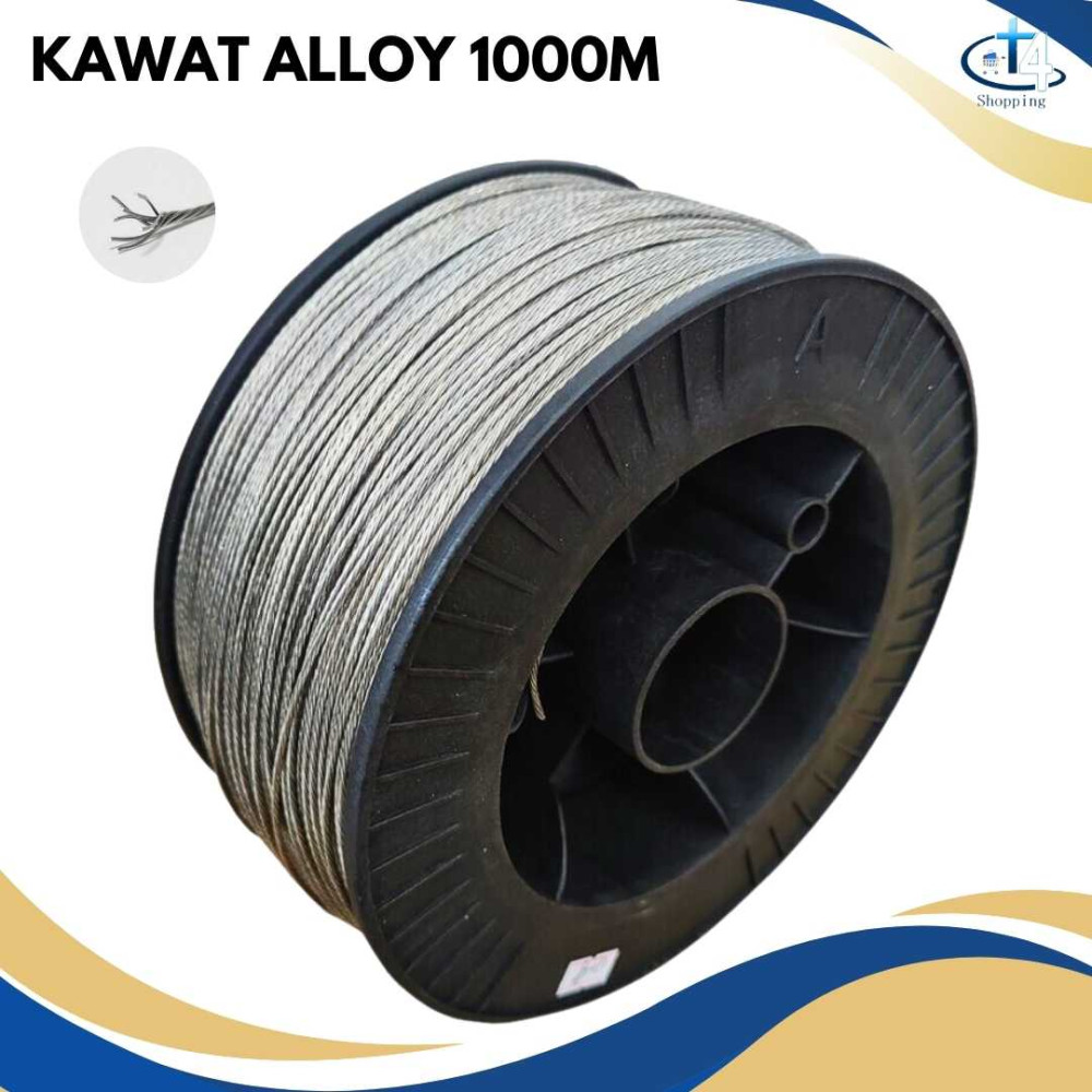 Kawat Alloy Wire Untuk Pagar Listrik 2mm anti karat 1 Roll 1000m