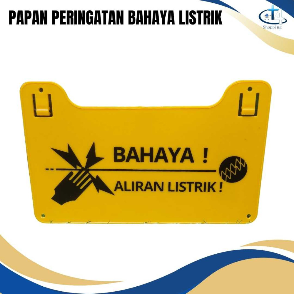 Papan Peringatan Bahaya Listrik Aksesoris Pagar Listrik