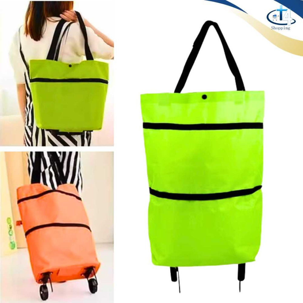 Tas Belanja Lipat Troli Roda Serbaguna Troly Shopping Bag