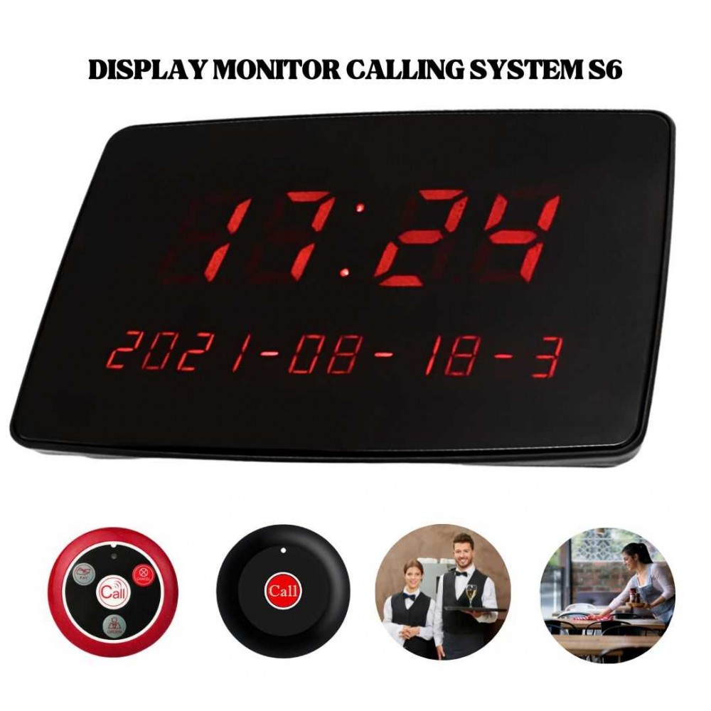 Display Monitor S6 Calling System Restoran
