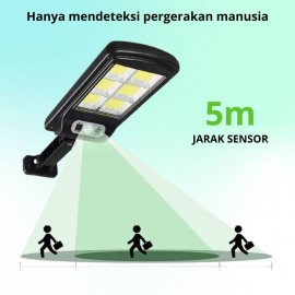 Lampu Jalan Sensor Tenaga Surya 120 COB Lampu Dinding 90W Waterproof