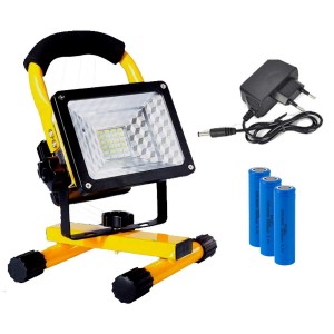 Lampu Sorot Baterai Lampu Senter Flood LED Portable 30 Watt