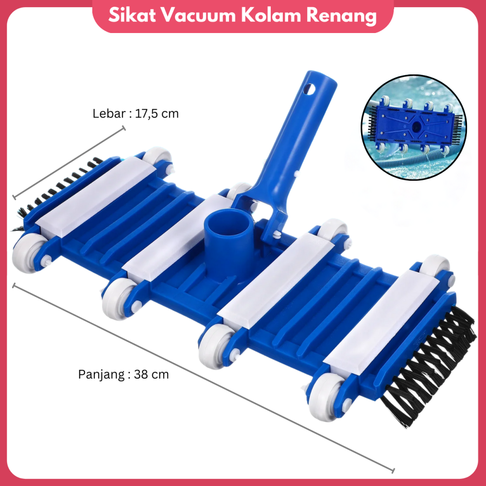 Kepala Sikat Vacuum Kolam Renang