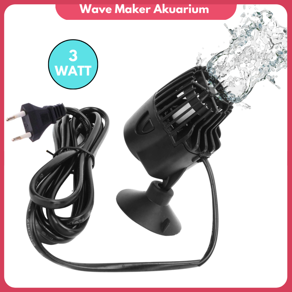 Pembuat Arus Air Akuarium Wavemaker Mesin Sirkulasi Aquarium 3 Watt