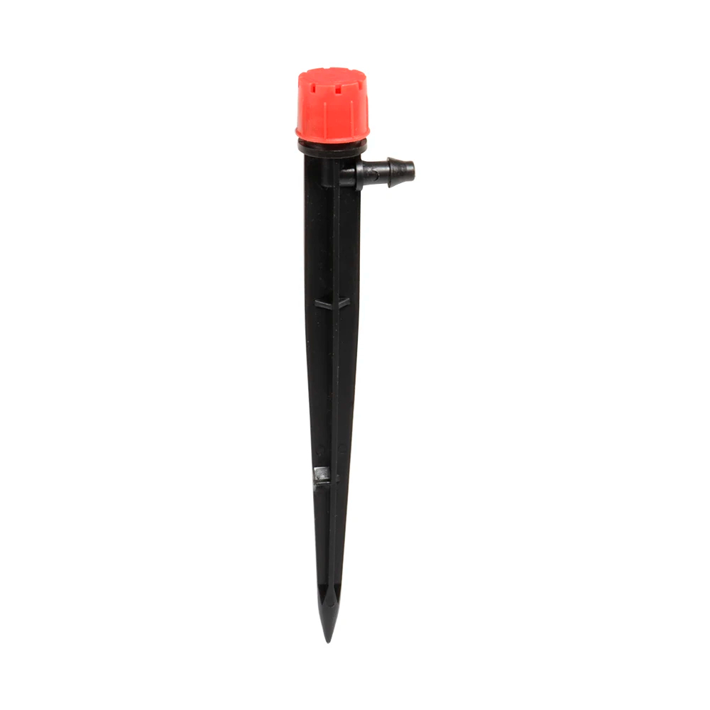 Dripper Tancap 8 Lubang Adjustable Stik Irigasi Tetes Selang 4/7mm Spray Sprinkler Penyiram Tanaman Otomatis - Gambar 2