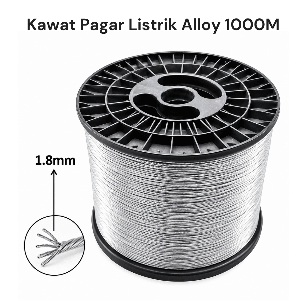 Kawat Pagar Listrik Alumunium Alloy Per Roll 1000 Meter