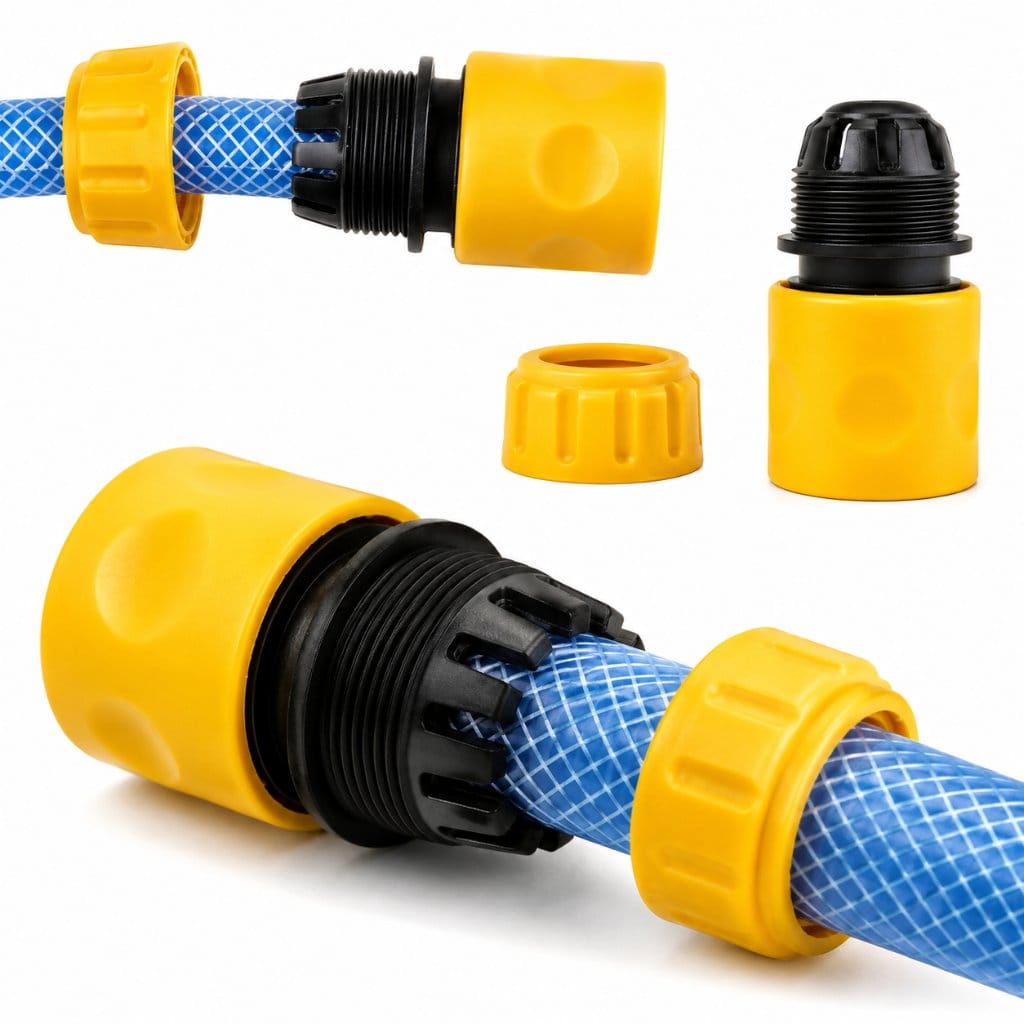 Konektor Selang Air 1/2 Inch Quick Release Fast Connector Sambungan Klik Selang Taman Cuci Mobil 16mm Anti Bocor - Gambar 4