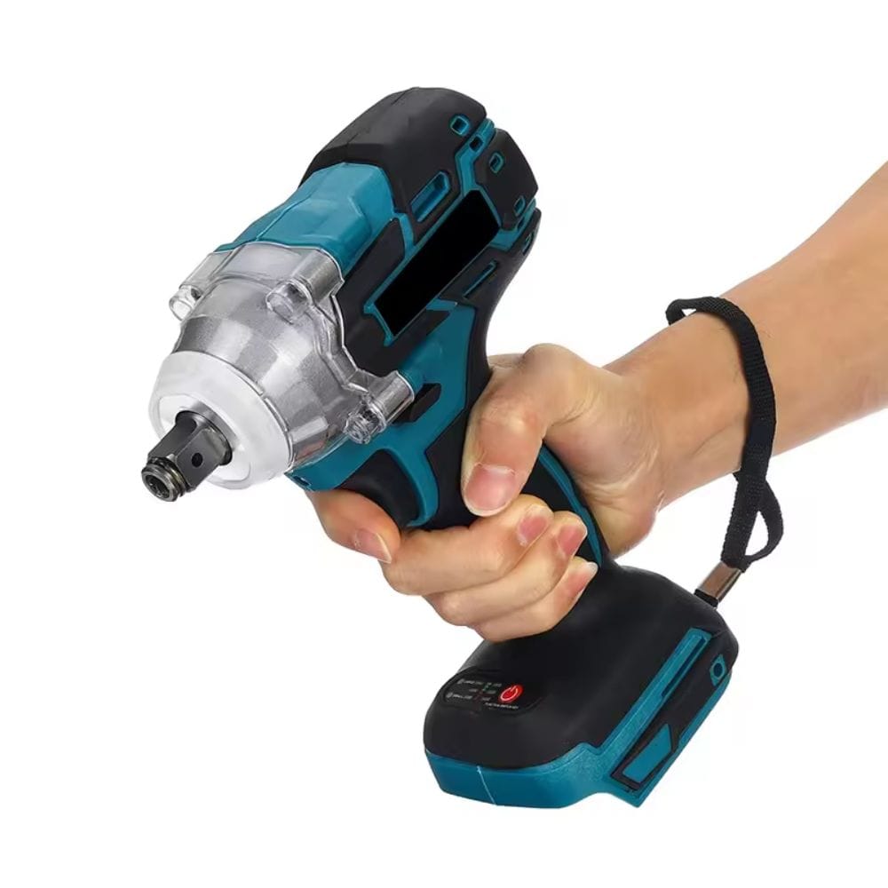 Impact Wrench Brushless 3 in 1 Cordless Torsi Super 520 Nm Mesin Bor Obeng & Kunci Pas Listrik - Gambar 4