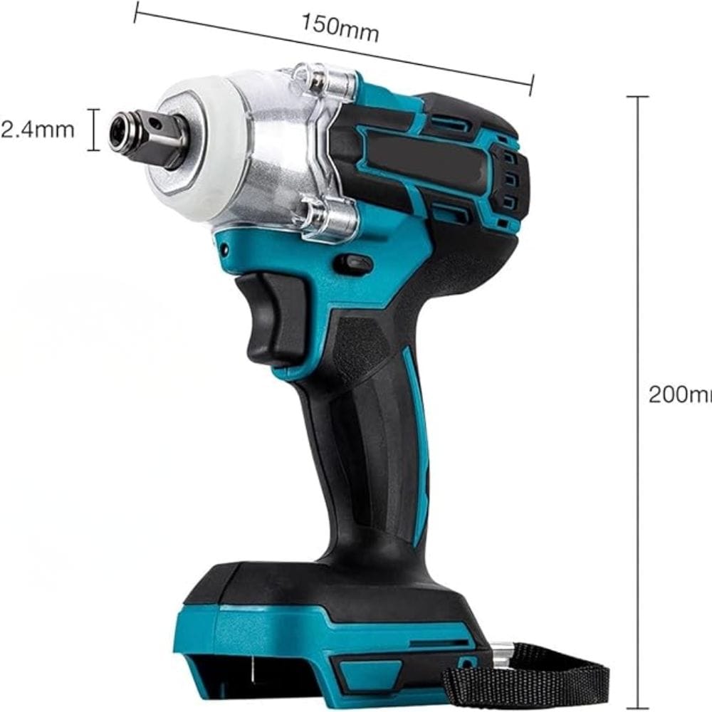 Impact Wrench Brushless 3 in 1 Cordless Torsi Super 520 Nm Mesin Bor Obeng & Kunci Pas Listrik - Gambar 5