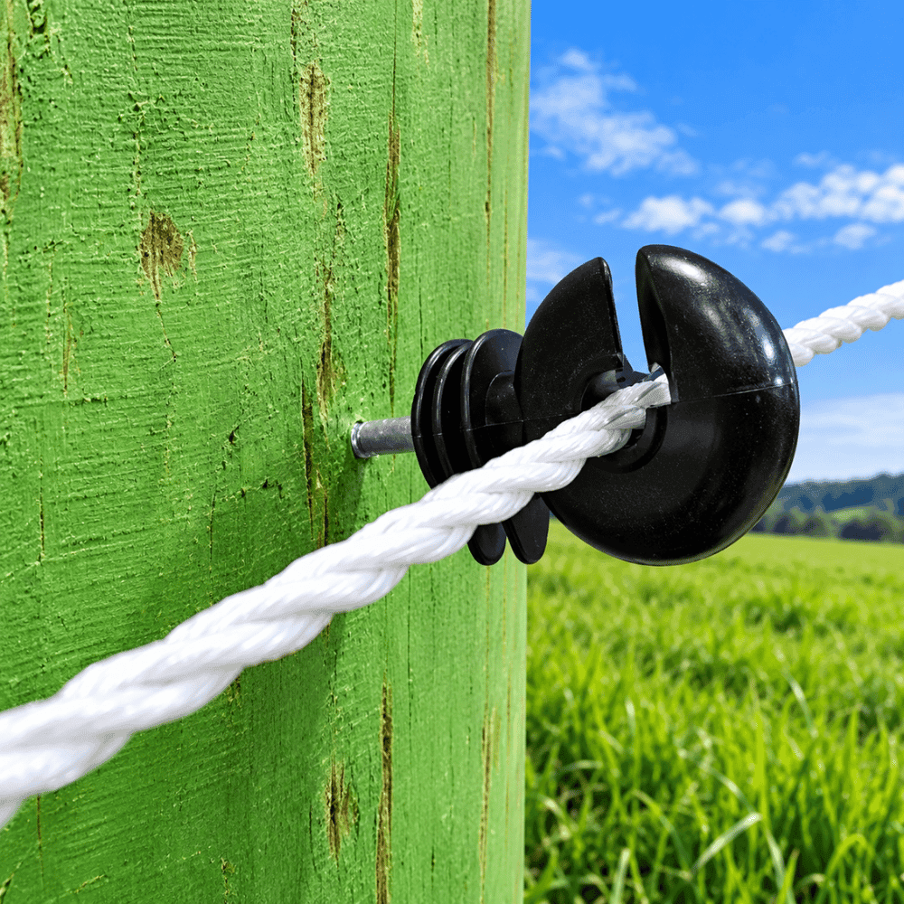 Ring Insulator Jalur Kawat Pagar Listrik untuk Tiang Kayu Isi 10 PCS - Gambar 4