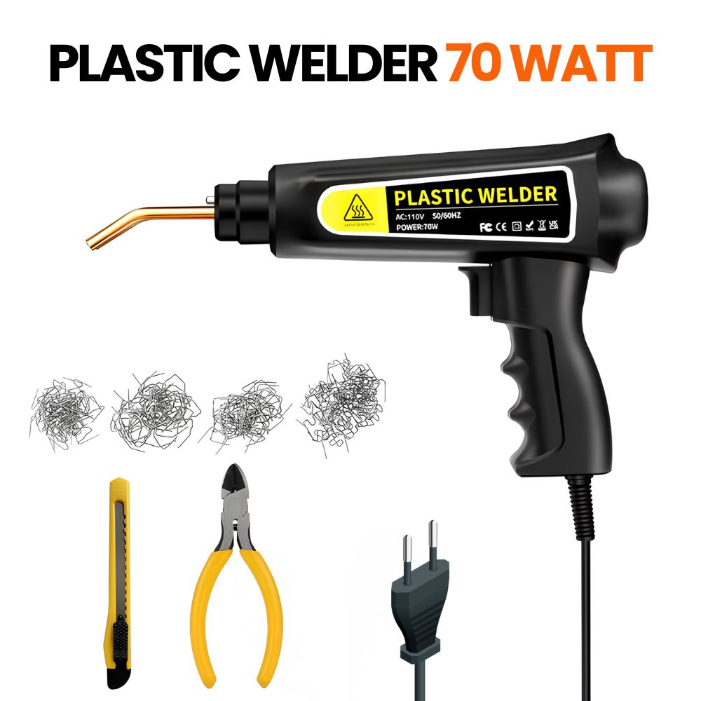 Mesin Las Plastik Hot Stapler 70W Repair Bumper Mobil Motor 200 Kawat