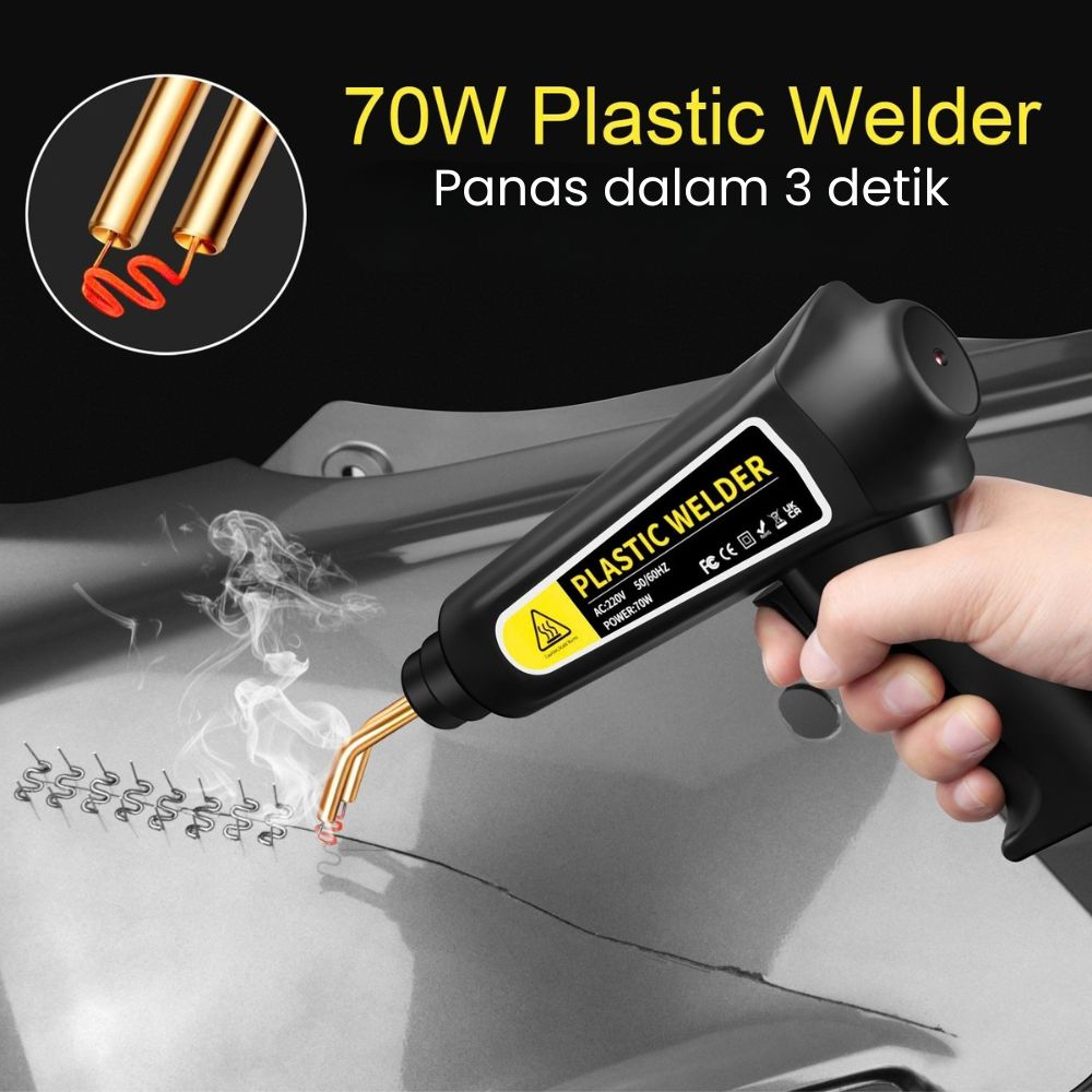 Mesin Las Plastik Hot Stapler 70W Repair Bumper Mobil Motor 200 Kawat - Gambar 3