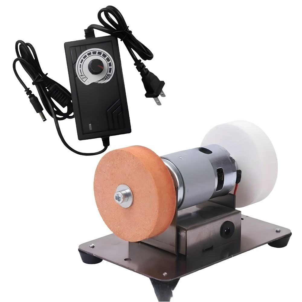 Mesin Gerinda Meja Duduk Mini 3 Inch Voda 100W Variable Speed Asah Pisau & DIY - Gambar 3